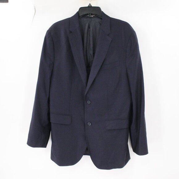 Banana Republic Reda Flexo Sport Coat Mens 42R Wool Blend Tailored Slim Fit navy - Picture 1 of 16